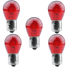 5 Stück 12V 21W PY21W BAU15s ROT Glühlampe Glühbirne Lampe Kugellampe     M59w