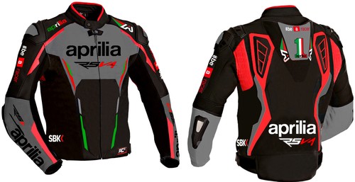 Aprilia motorrad lederjacke - aprilia,