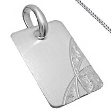 moderner Anhänger Silber Kette Gravur auch mit Sternzeichen Kettenanhänger Neu