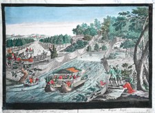 c1780 Jagd Guckkasten Vue