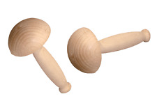 2 x Holz-Stopfpilz Holzpilz