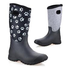 Damen Wasserdicht Neopren Gummistiefel Winter Regen Schnee Gummistiefel Schuhe Größe
