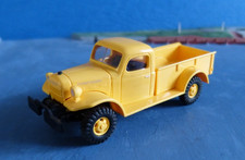 Kunststoff Modell 1 : 87 H0 Dodge Power Wagon Pick up gelb