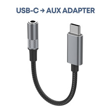 USB-C auf zu 3,5mm Klinke AUX Audio Adapter Kopfhörer HiFi Sound Samsung Apple