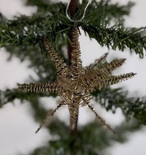 753/25 1x alter Christbaumschmuck Weihnachtsschmuck Tinselstern Tinsel Stern