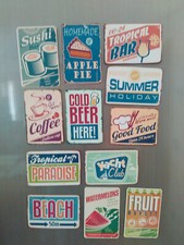 kühlschrankmagnete Set Retro