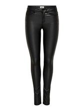 Only Damen Hose OnlAnne Coated Pant beschichtete Jegging Leder-Optik Stretch NEU