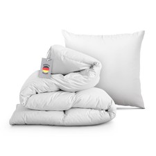 Daunendecke Bettdecke Winterdecke Steppdecke Schlafdecke Federkissen inkl Kissen
