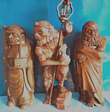 Alte Holzschnitzerei aus Tibet