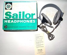Original Vintage SAILOR RADIO Kopfhörer Headphones OVP NEU Debeg