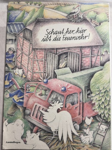 Ddr feuerwehr bastelbogen - ddr,