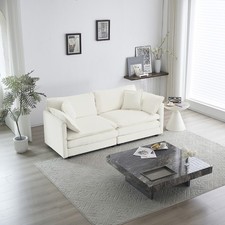 Modern fabric double sofa with - sofa,