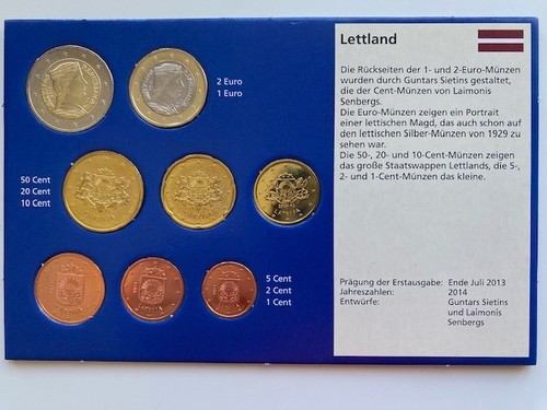 Lettland euro kursmünzensatz - euro,