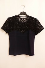 Orig. Christian Dior Bluse Oberteil Gr. 34/36/ S dklblau NEU