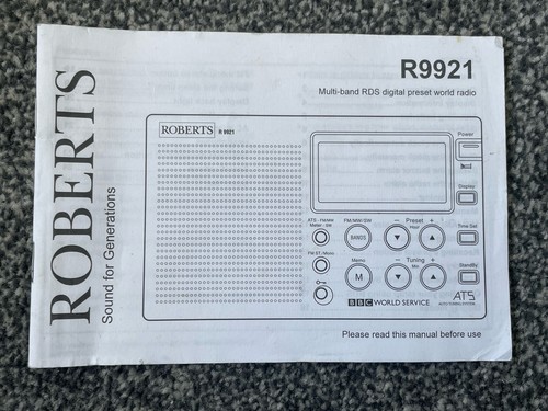 Roberts radio r9921 - radio, original