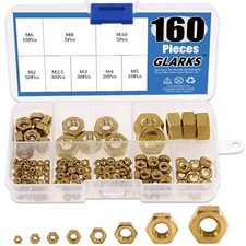 Sechskantmuttern, Messing