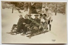orig. Photo Postcard Sled