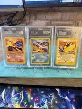 Pokemon Karte Moltres 21 Articuno 22 Zapdos 23 WOTC AOKI ERROR TAG 10