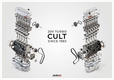 Poster DIN A1 Audi 5 Zylinder