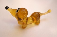 Glas figur hund - glas, dackel