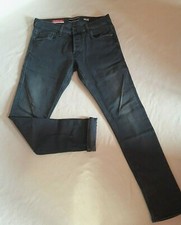 Herren Jeans SALSA " Clash " Skinny Grau / Blau Inch 33 Länge 32