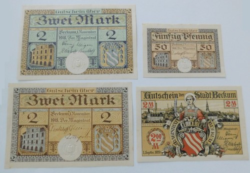 Altes notgeld beckum mark - 2,