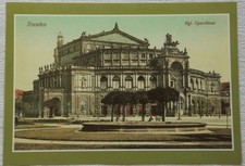 Postkarte Alt Dresden - Königliches Opernhaus (Semperoper) um 1910 - Reprint