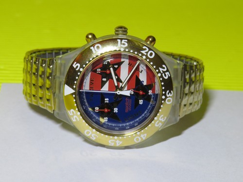 Swatch mid size aqua - mid-size, chrono