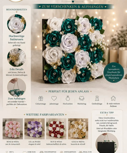 Rainbow roses rose box - rainbow,