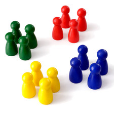 Pöppel 4er Set Spielfiguren