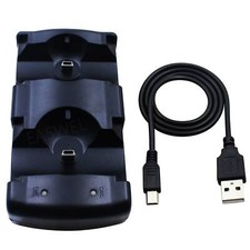  USB Dual Charger Ladestation Station für Sony PS3 Move Controller Video Spiel