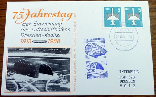 Karte dresden 1988 - dresden, ddr