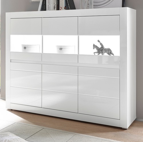 Highboard kommode weiß - kommode,