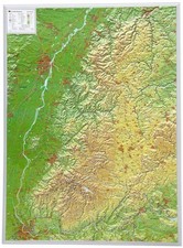 Schwarzwald, Reliefkarte