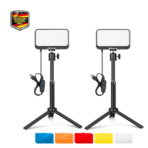 Led videolicht 2er pack - led,