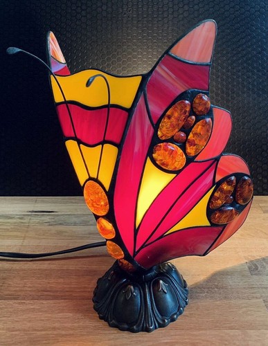 Schmetterling bernsteinlampe - schmetterling,
