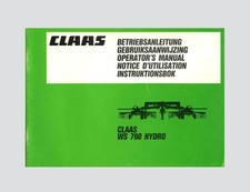 CLAAS WS 760 Hydro Schwader  Betriebsanleitung Original 1990 