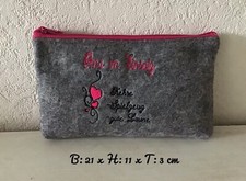 Täschchen aus Filz mit Spruch