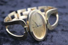 Vintage Damen Armbanduhr Mechanisch Meister Anker 17 Steine Stoßfest Vergoldet