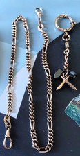 Taschenuhr-Kette, vergoldet