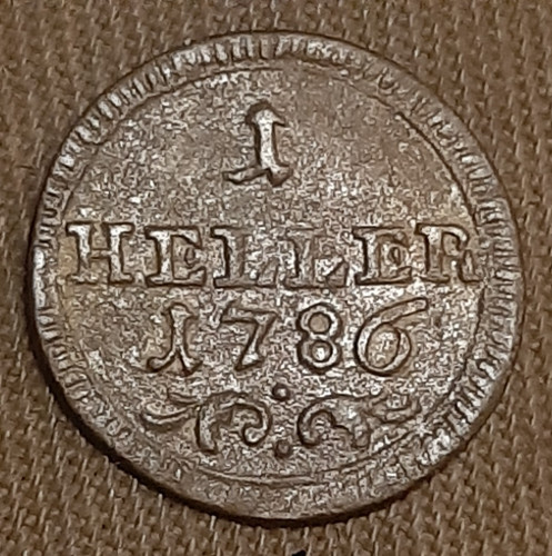 Bamberg heller 1786 - bamberg, 1