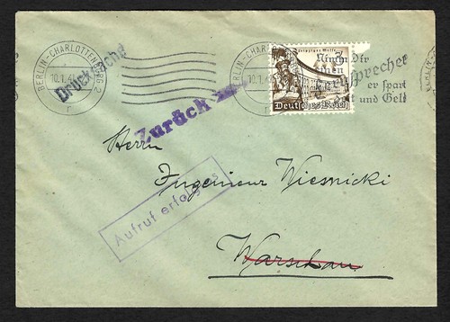 Brief von berlin nach - gg:,