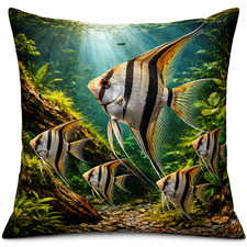 Kissen Aquarium Skalare 45x45