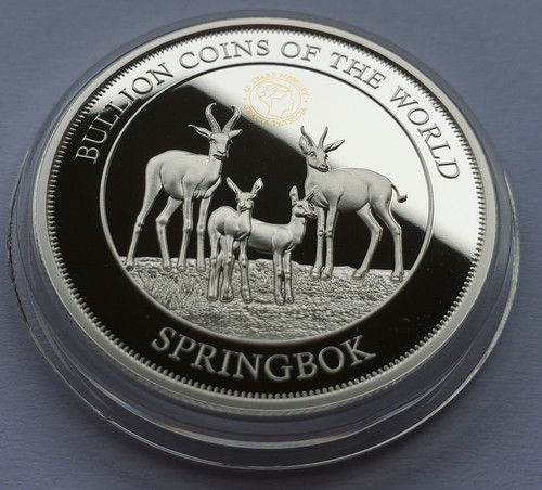 Unze 999 silber - 1, springbock