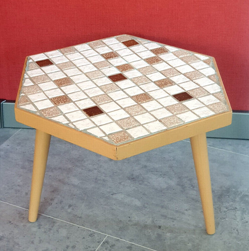 Blumen beistell hocker mosaik - blumen,