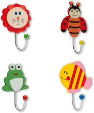 4x Kleiderhaken Kinderzimmer