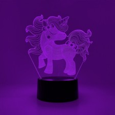 NonBrand LED-Licht Einhorn NonSport Weiß