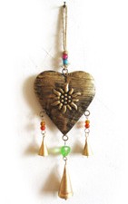 HERZ Messing Wanddekoration