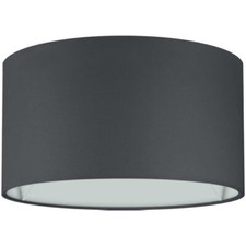 Premium Lampenschirm Stehlampe Hängelampe Schwarz Baumwolle E14/E27 Ø40cm