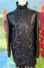 alte 40er Lederjacke Vintage Oldtimer 50er Motorrad Antik Kutscherjacke Größe 54